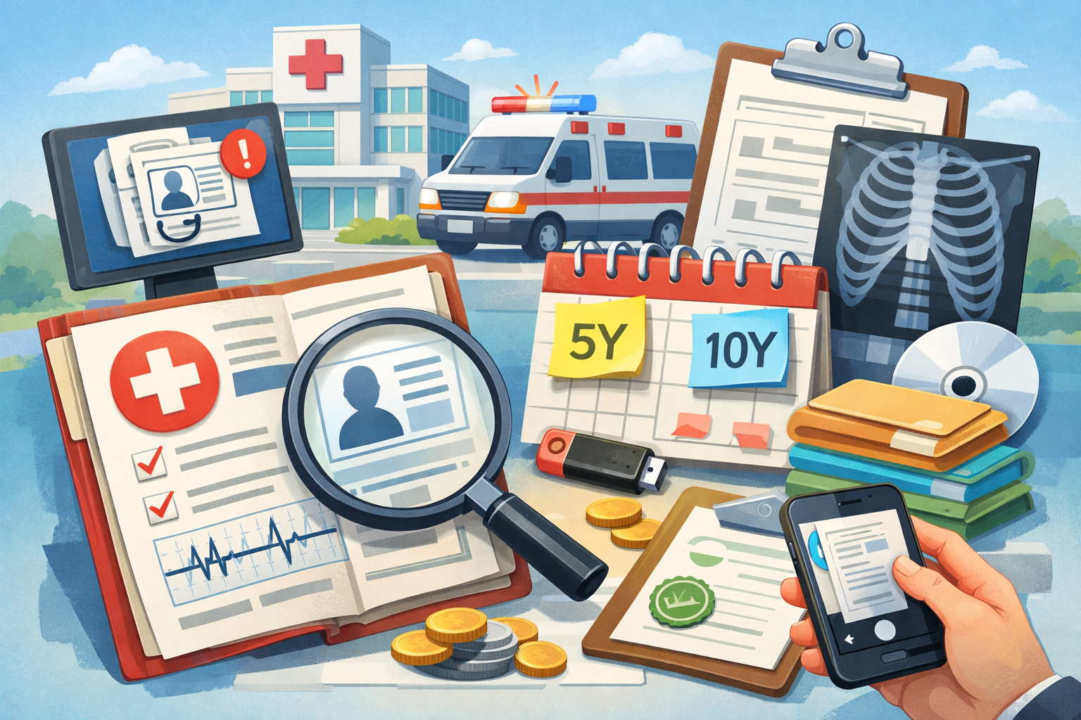 병원 진료기록 조회방법 총정리|5년 10년 보관기간부터 발급 꿀팁까지 관련 사진