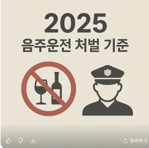 2025 음주운전 처벌 기준 강화 — 혈중알코올 농도별 처벌 강화 내용 총정리 관련 사진