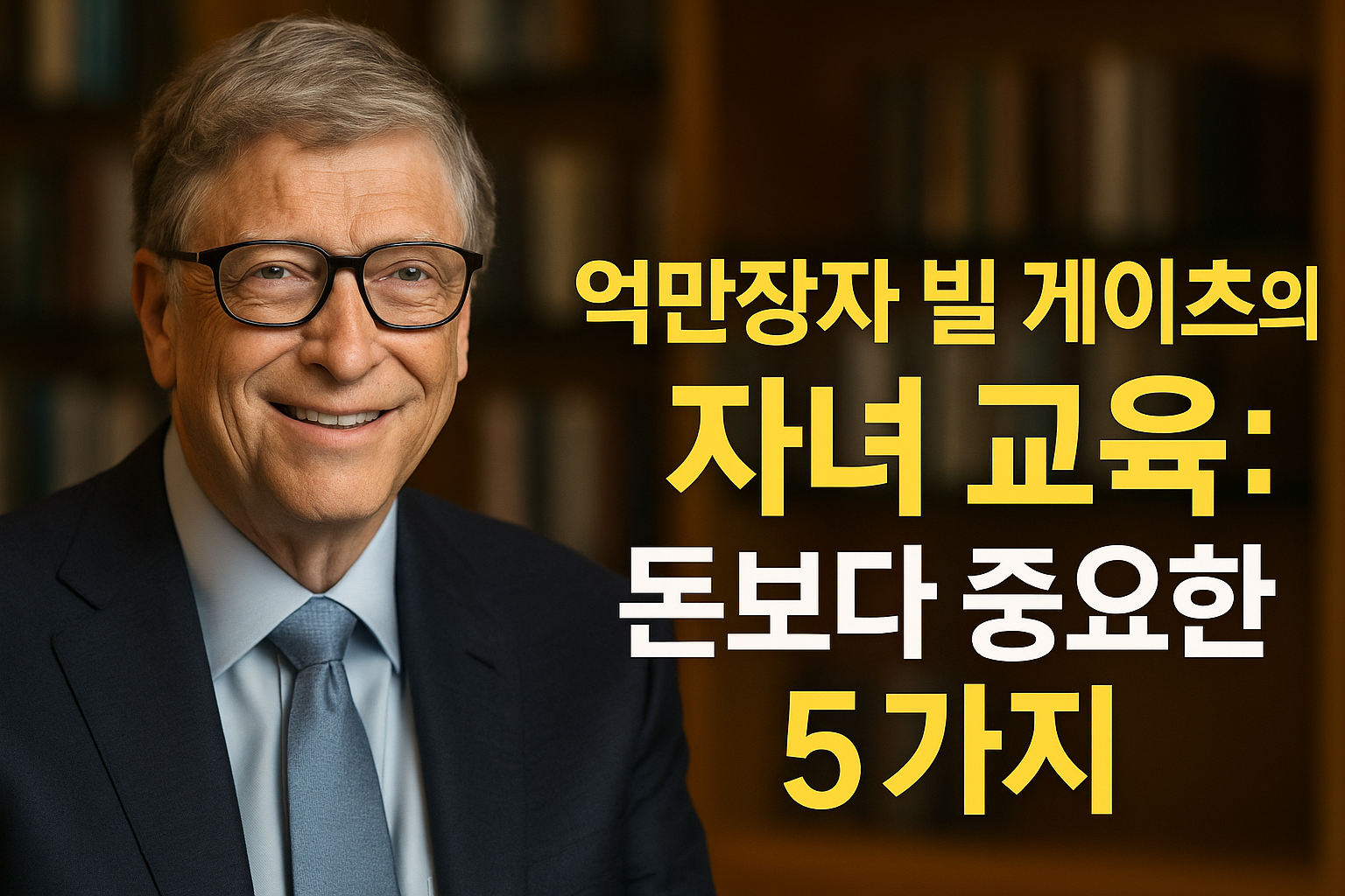 억만장자 빌 게이츠의 자녀 교육: 돈보다 중요한 5가지