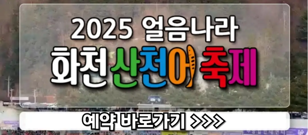 화천 산천어축제 예약방법, 일정, 주차장, 숙박 정보