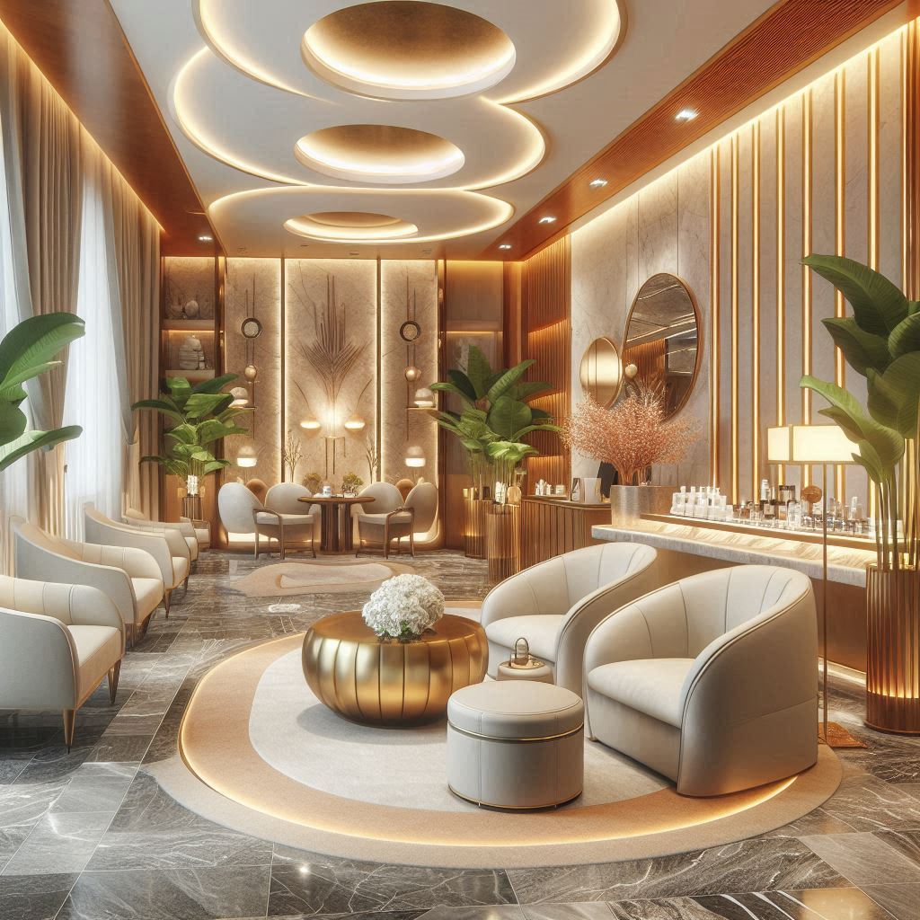 피부,체형관리 샵 배경