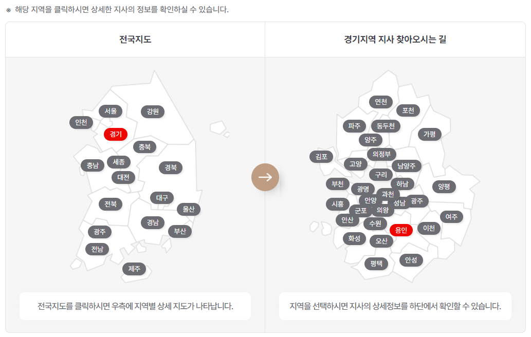 국민건강보험 지사 찾기