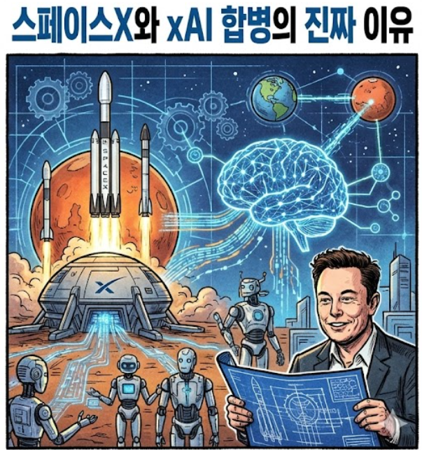 머스크의 광기 혹은 천재성 스페이스X와 xAI 합병의 진짜 이유