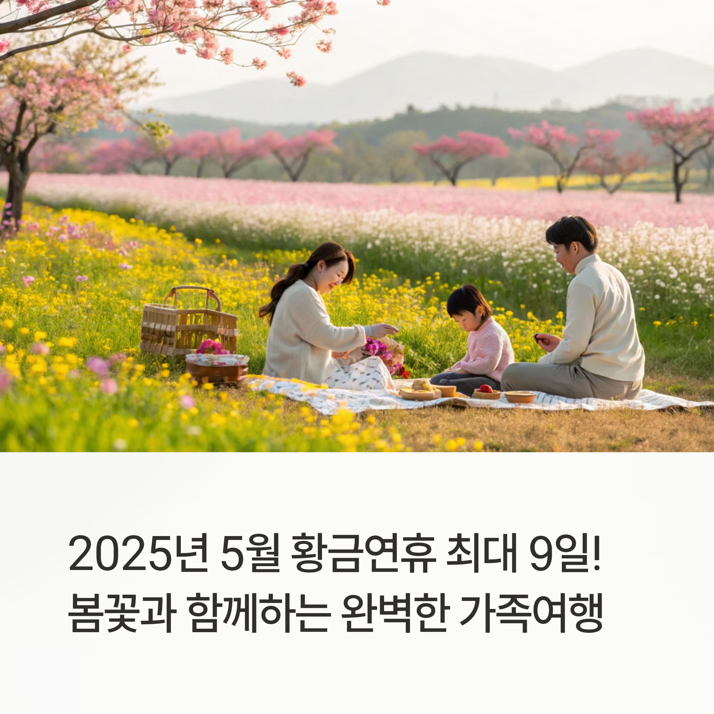 5월 황금연휴, 봄꽃 여행 계획 세우는 팁