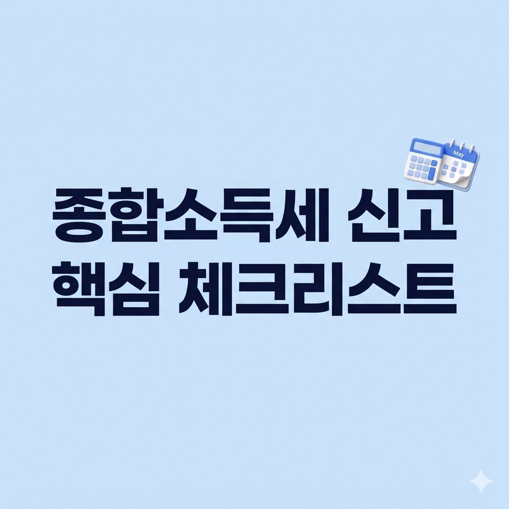 종합소득세신고