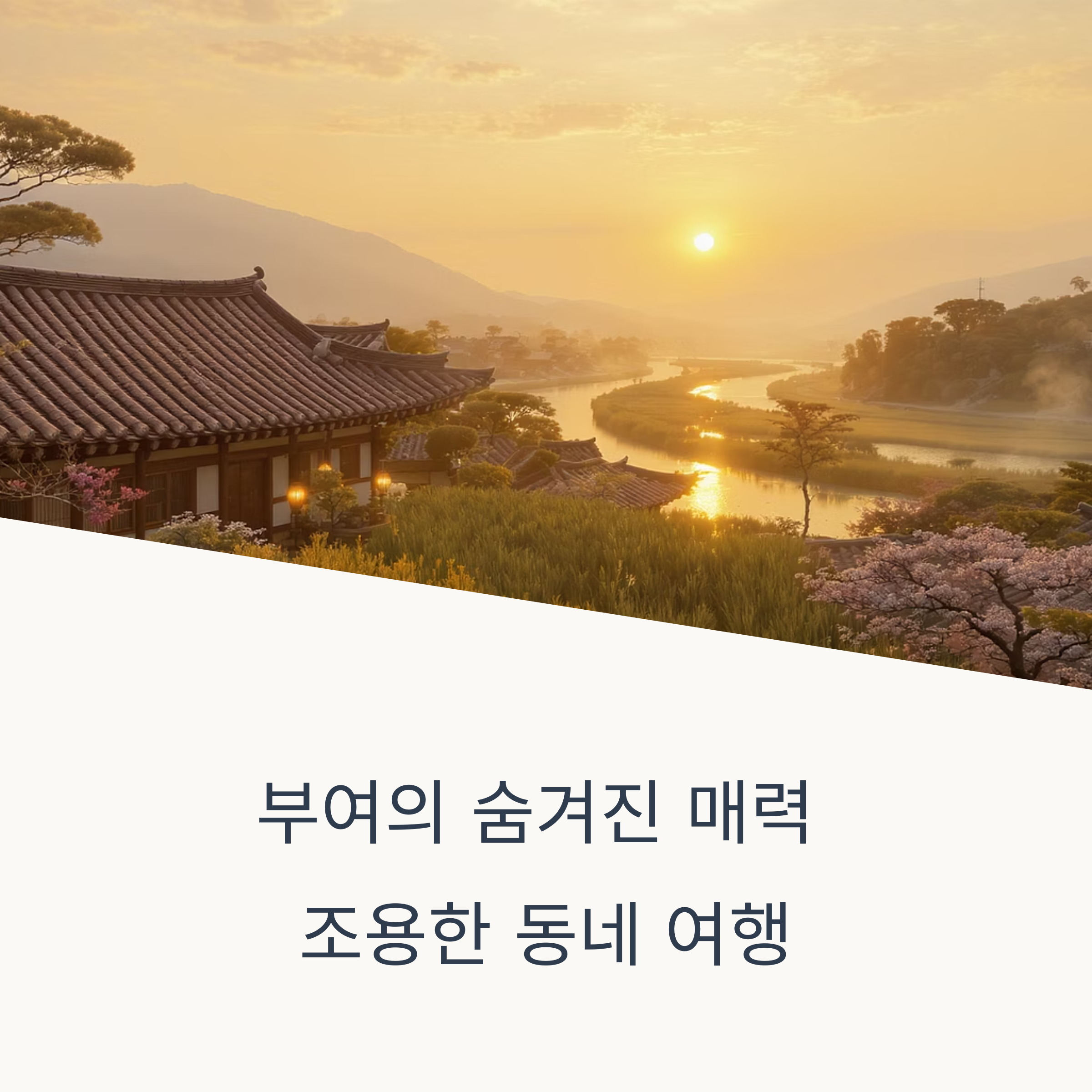 부여 조용한 동네, 하루쯤 머물고 싶은 곳