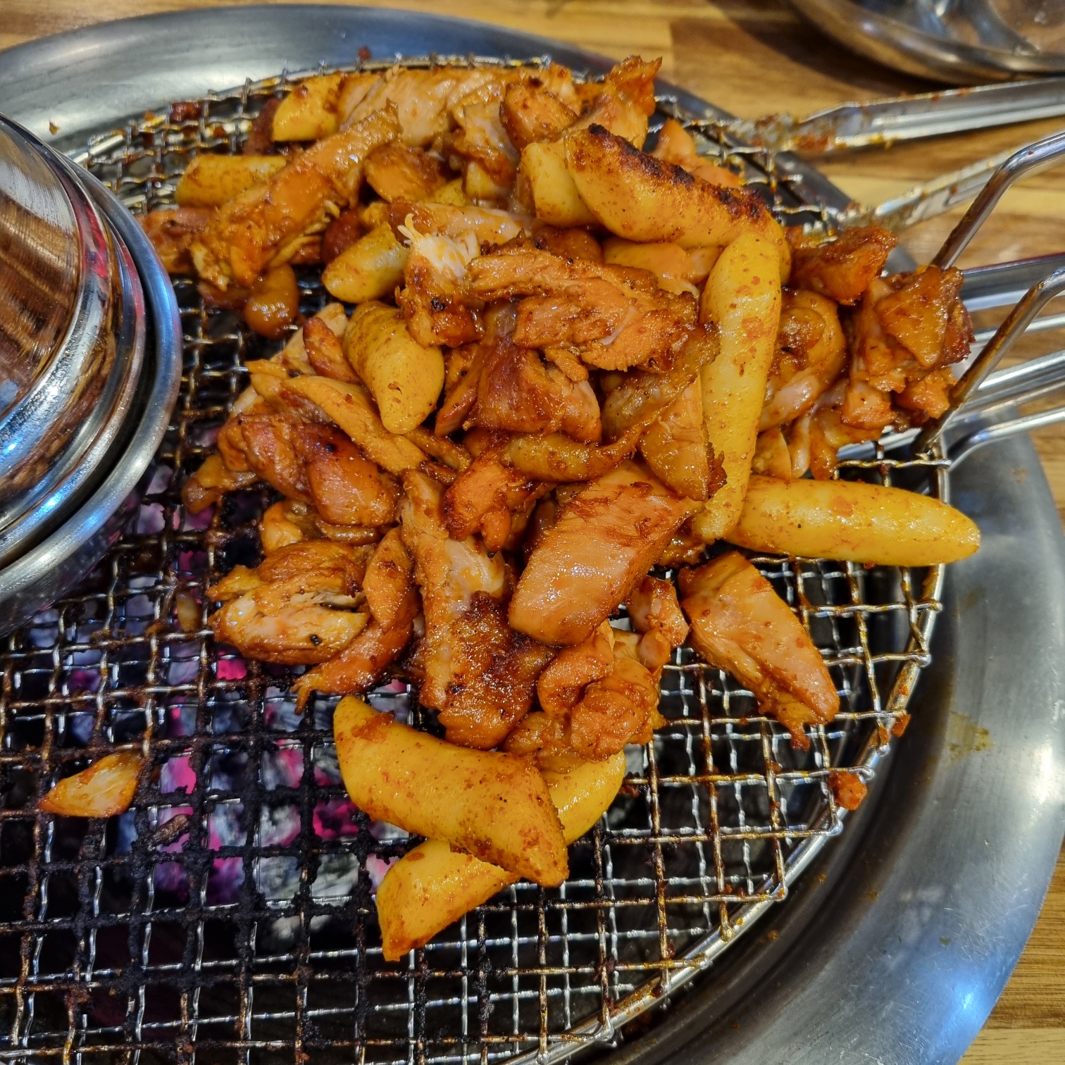 숯불닭갈비 확대