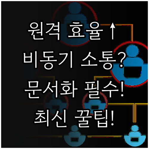 원격 환경 효율 증대 비동기 소통과 ..