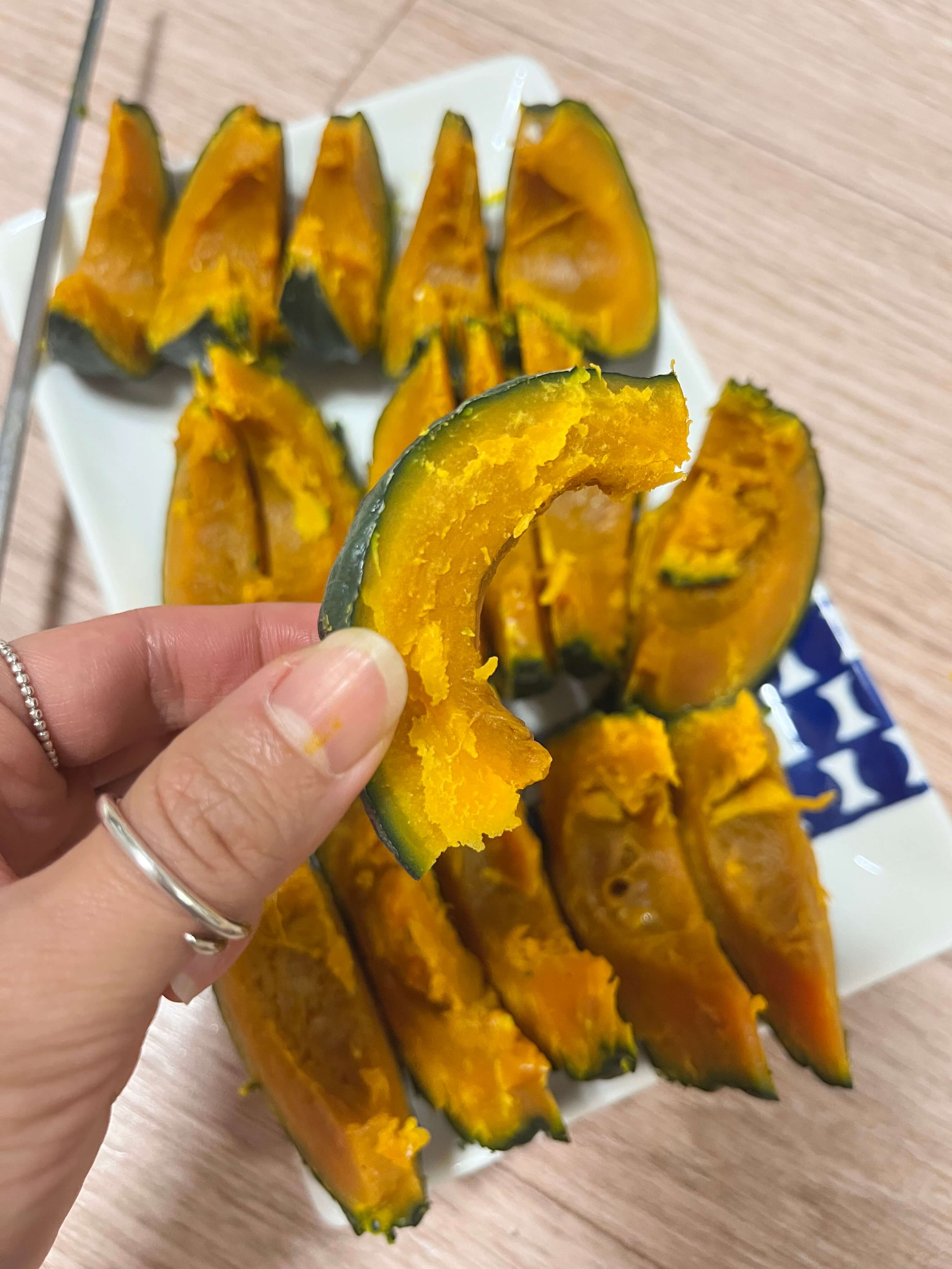 단호박(미니 밤호박) 찌는법, 단호박 찌고 난 뒤 하얀 점