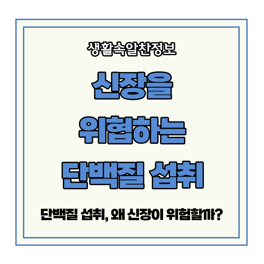 단백질 신장 건강 위협 오운완 오하운 운동 헬스