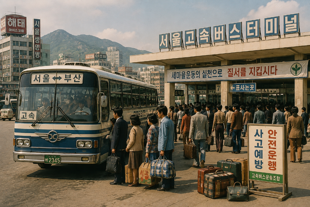 고속버스가 전국을 연결하기 시작한 시대
