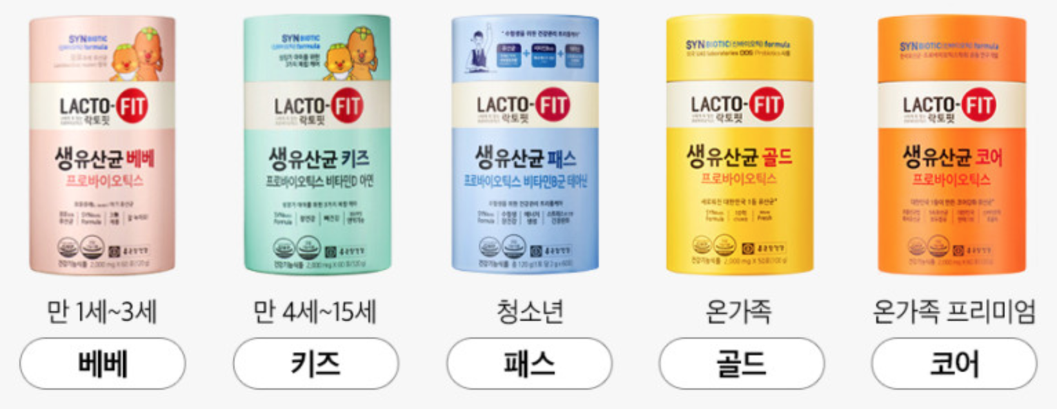 종근당 락토핏 생유산균 으로 장건강 챙기기