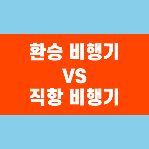 환승 비행기 vs 직항 비행기 나에게 맞는 선택은?