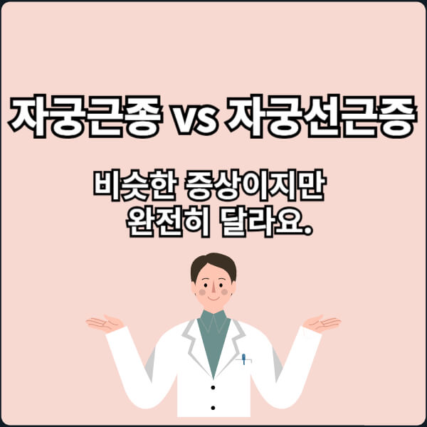 자궁근종과 자궁선근증 차이, 증상부터 치료 썸네일