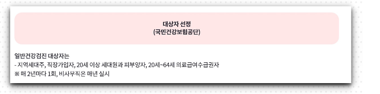 일반건강검진 대상자
