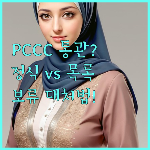PCCC 불일치 통관 보류 대처법 목..