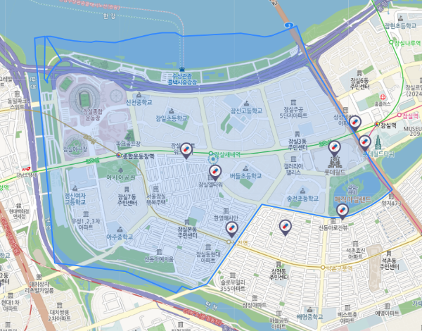 송파구잠실동-심야약국위치
