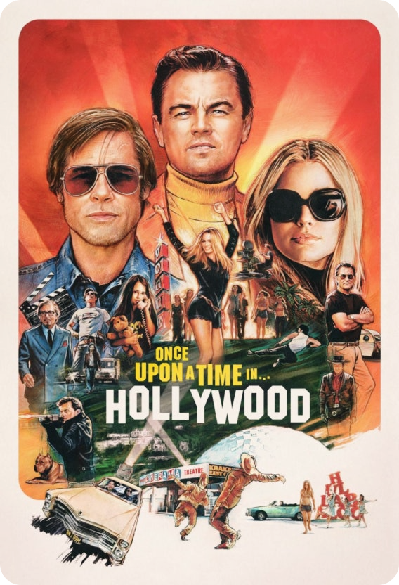 원스 어폰 어 타임…인 할리우드의 영화포스터