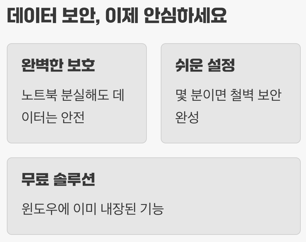 데이터 보안, 이제 안심하세요