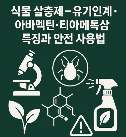 식물 살충제 - 유기인계·아바멕틴·티아메톡삼 특징과 안전 사용법 사진