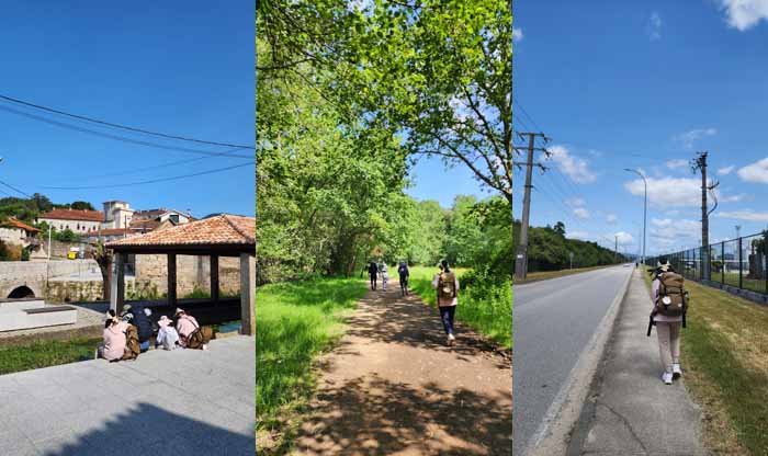 까미노 포르투게스 스페인 - 뚜이의 마을, 뚜이에서 오 뽀리뇨로 가는 길