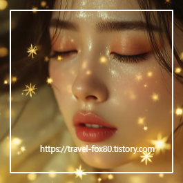 눈을 감고 우는 여성