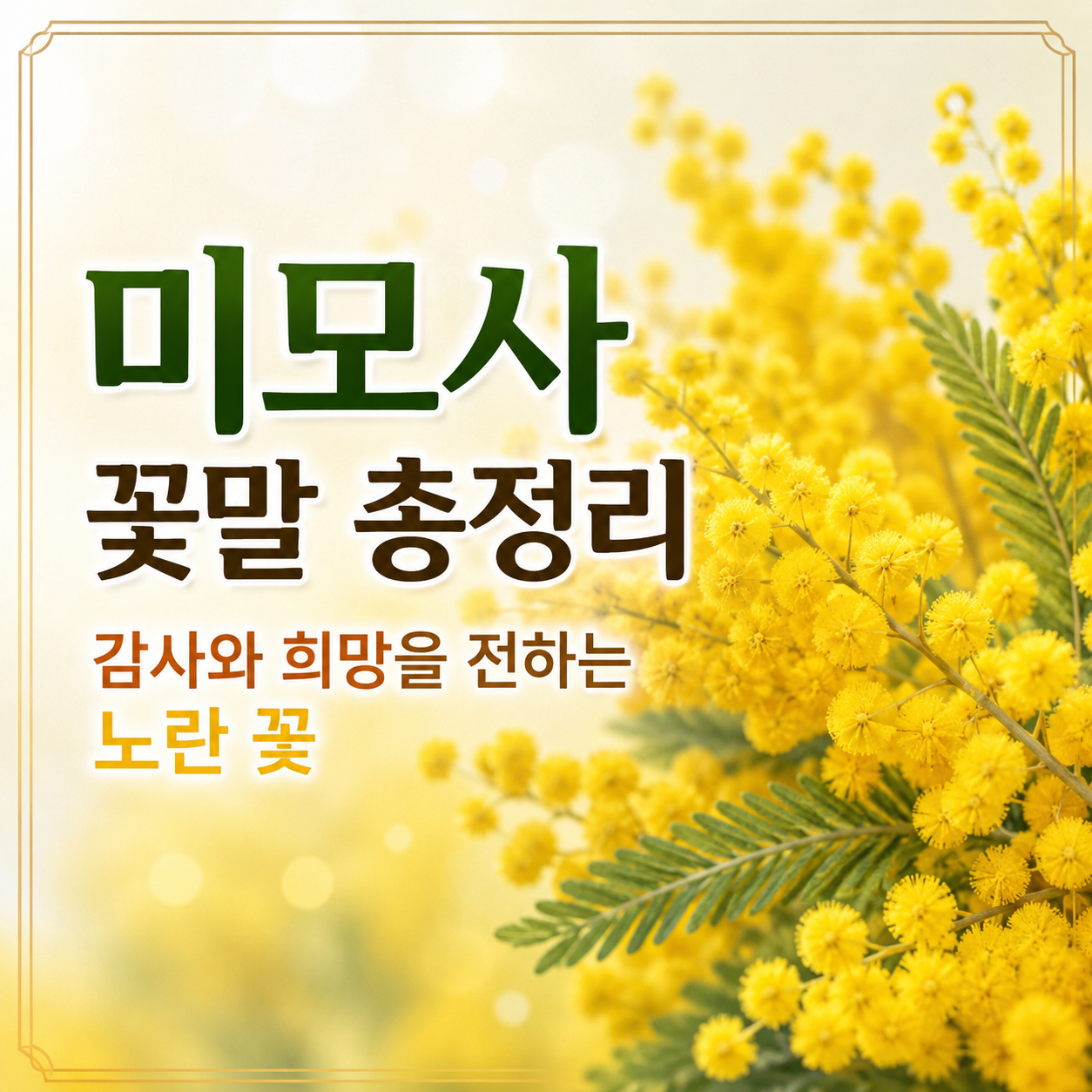 미모사 꽃말