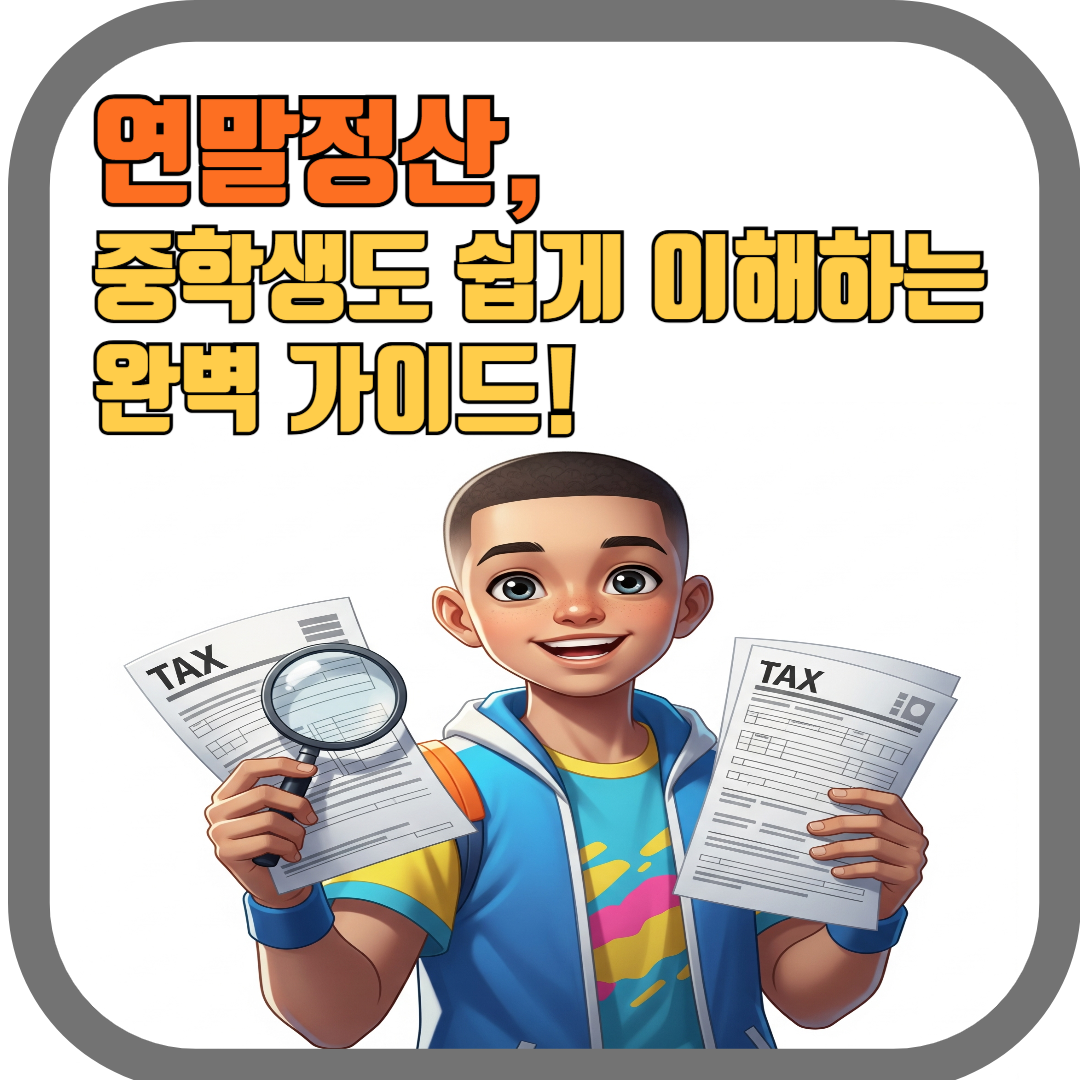 연말정산, 소득공제, 세액공제-중학생도쉽게이해하는가이드