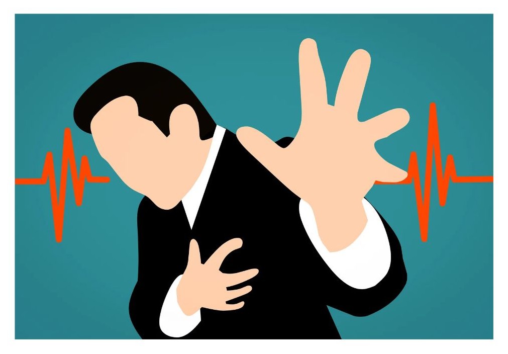 가슴 통증 이미지