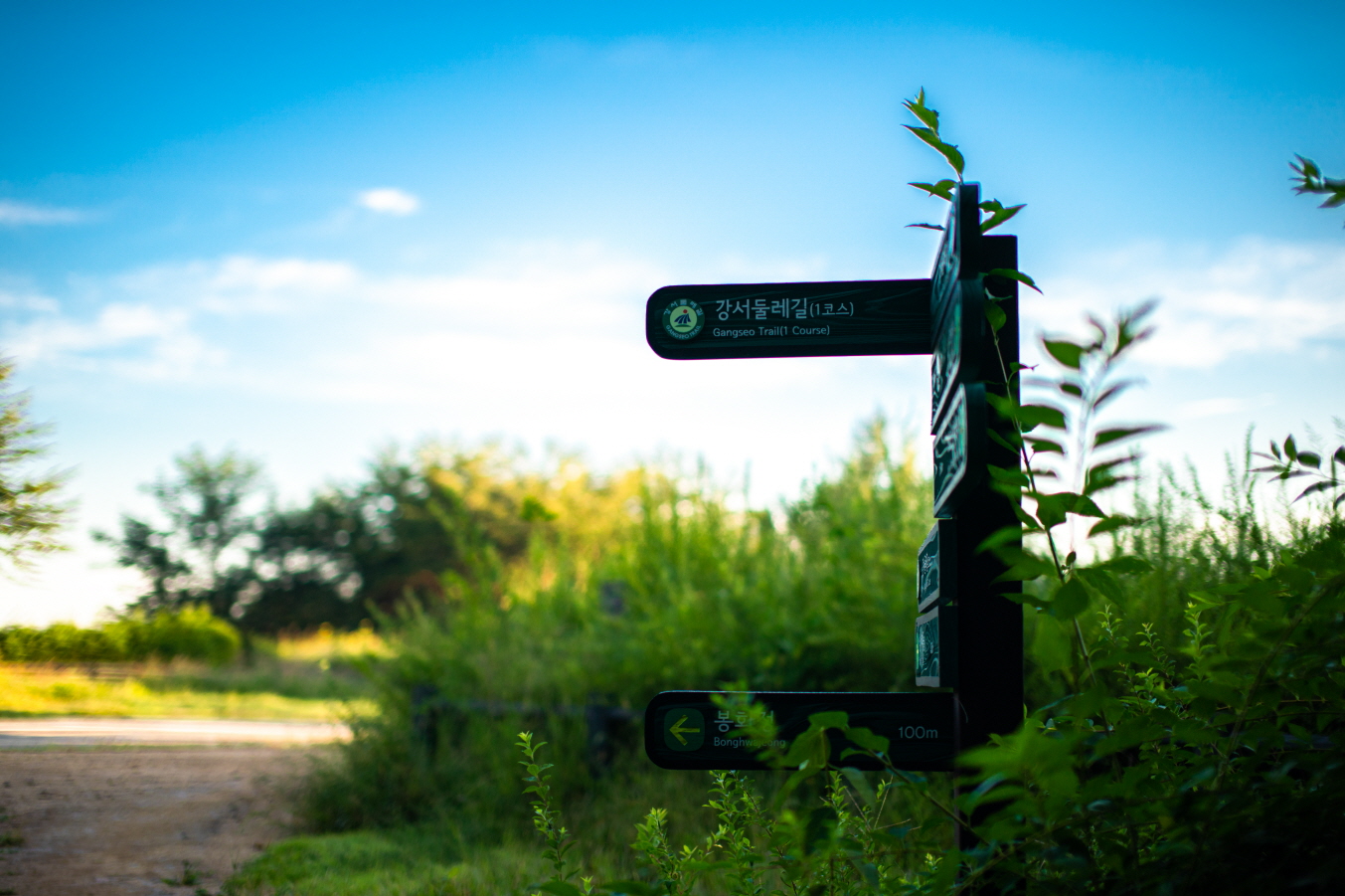 강서둘레길 안내표지판