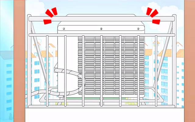 에어컨 실외기 소음 줄이기 진동 없애는법