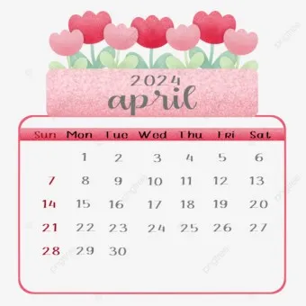 2025년 4월 달력 배경화면 일러스트 이미지 모음_7