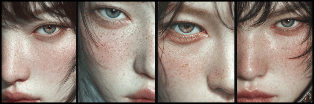 카메라 정보 없이 생성된 초상화 ❘ Created with Midjourney