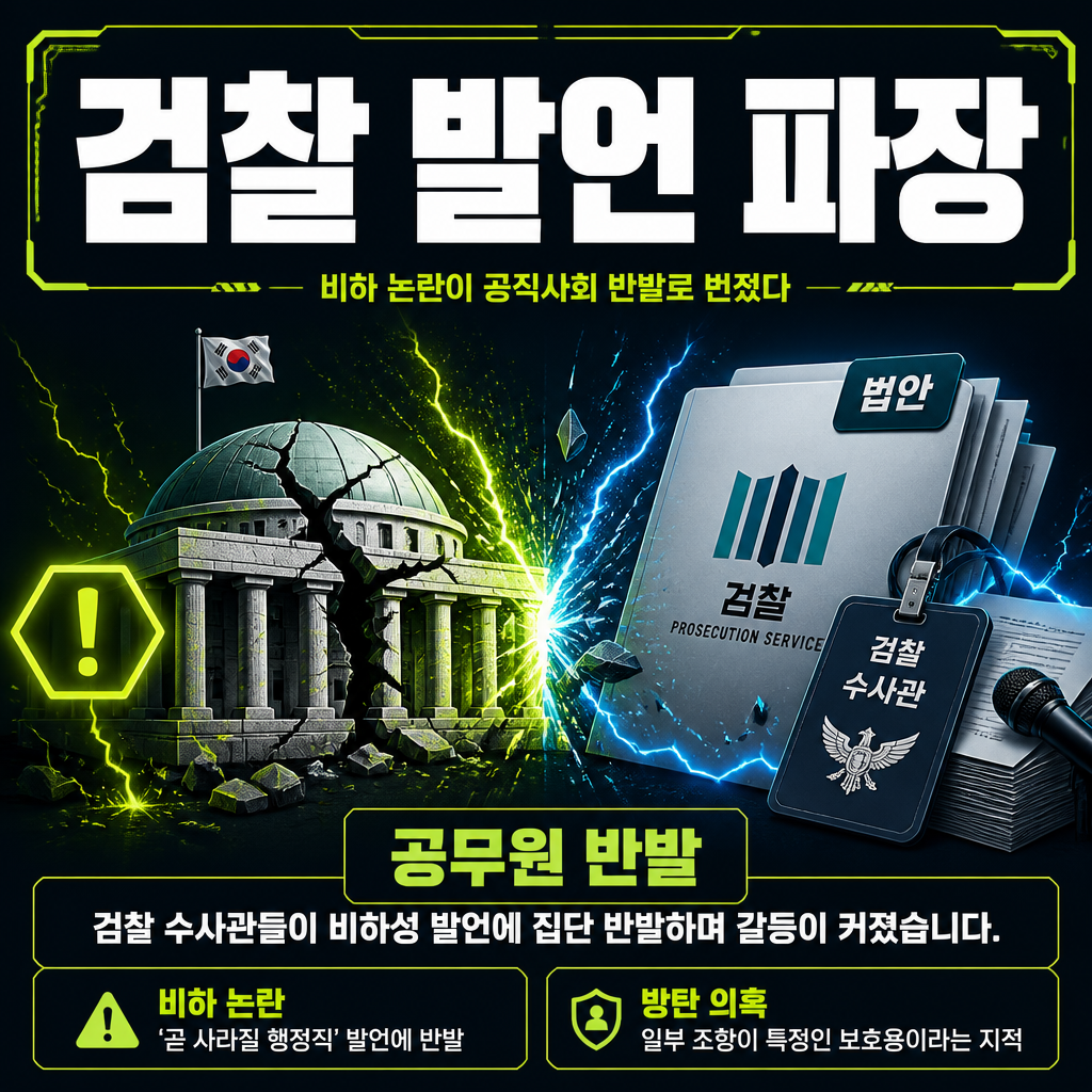 검찰 발언 파장