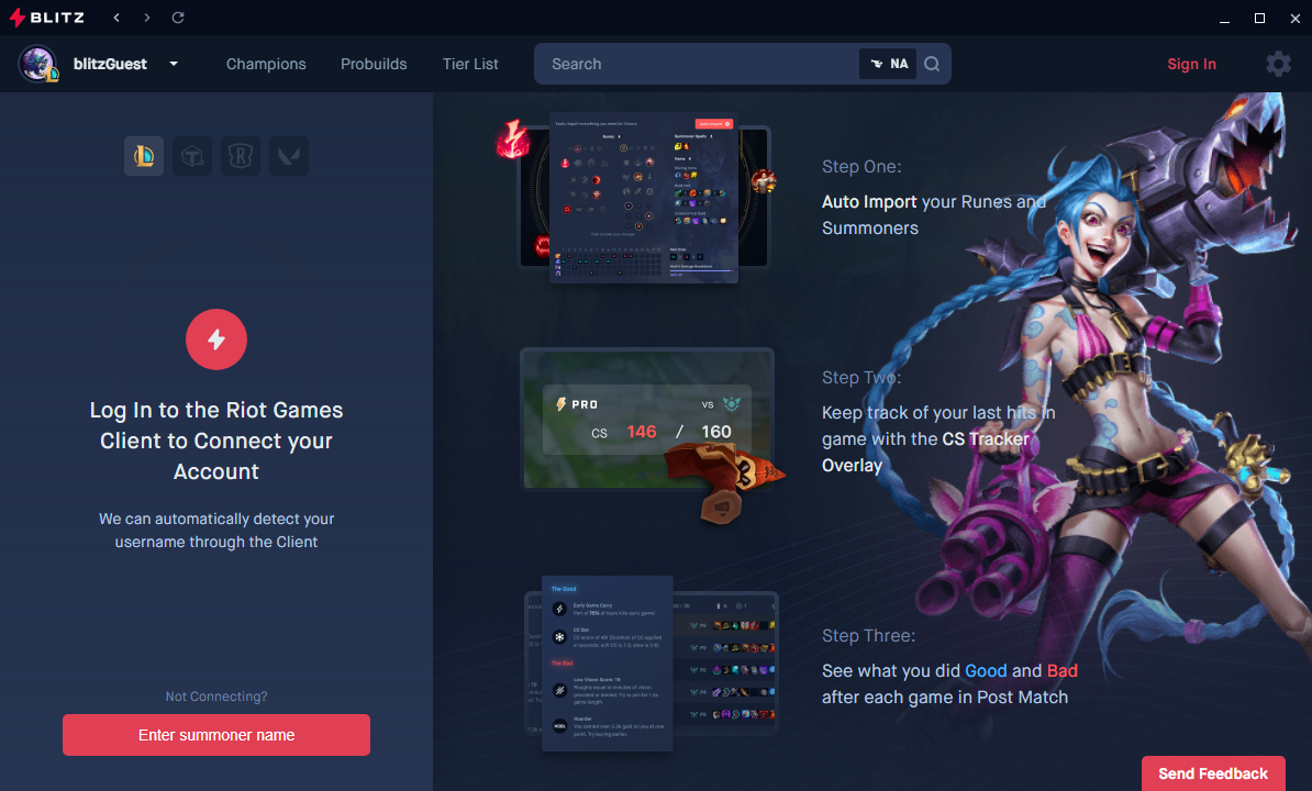 블리츠앱 실행화면