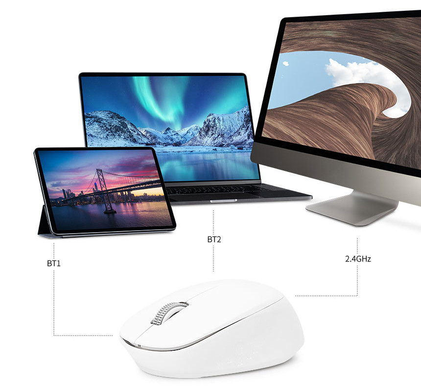 Hansung BM100 듀얼 와이어리스 사일런트 마우스