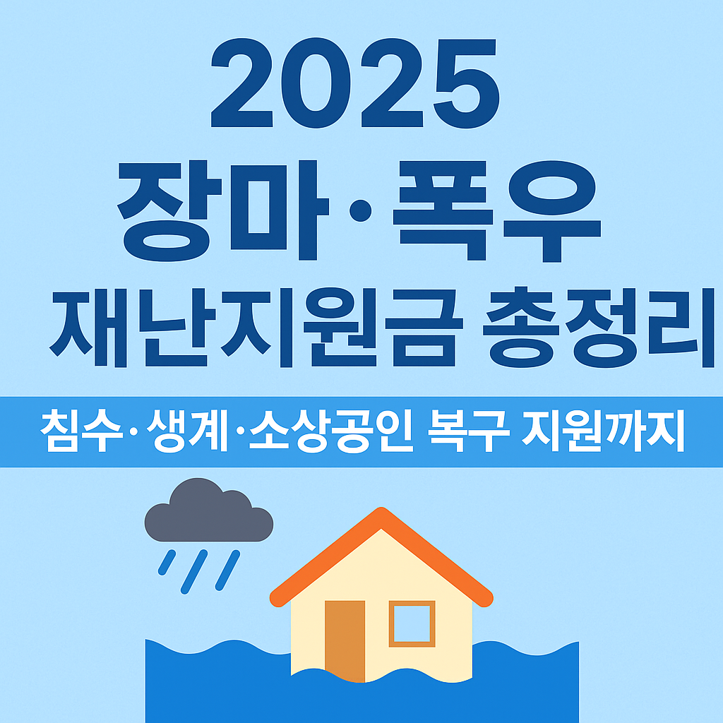 2025 장마,폭우 재난지원금