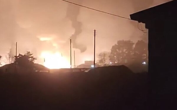 강릉 군부대 폭발음과 화염 발생