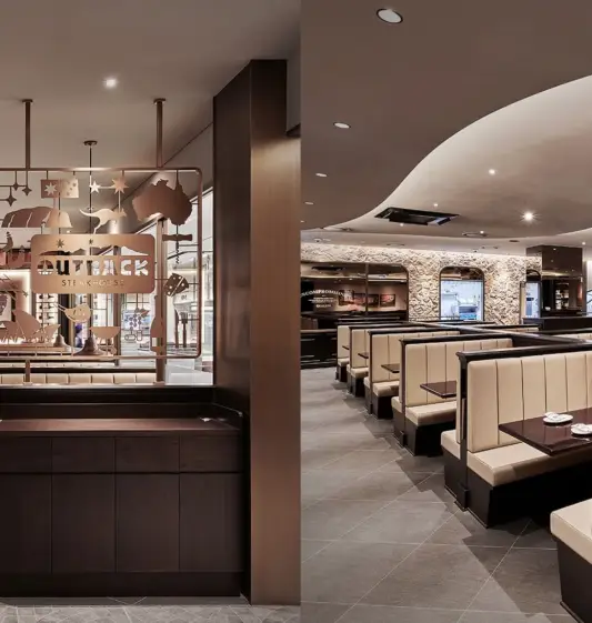 아웃백 스테이크하우스 인천롯데점 내부사진
