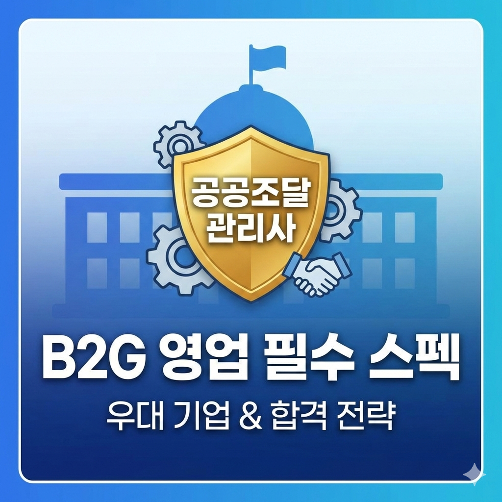 공공조달관리사 우대 기업 전망 및 B2G 영업 필수 스펙 분석