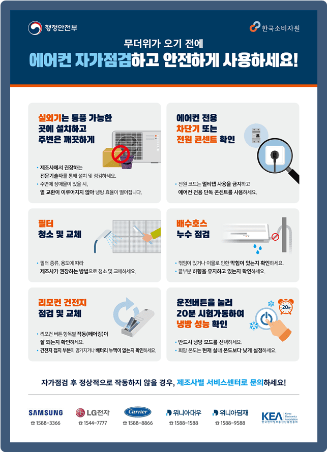 에어컨 사전 점검