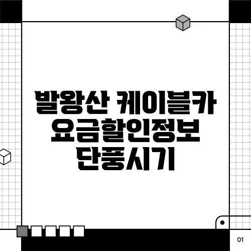 발왕산 케이블카 요금할인정보 단풍시기