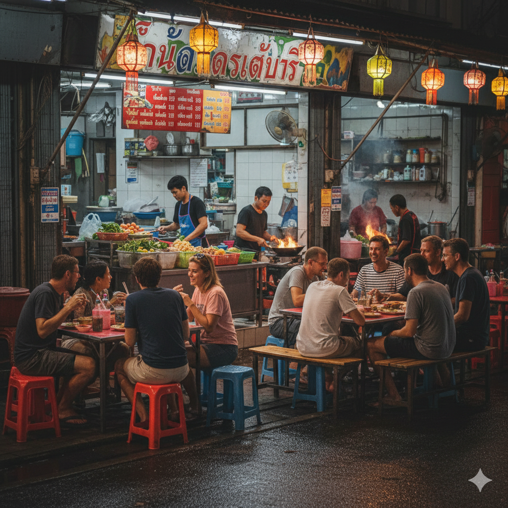 태국에 다양한 로컬 레스토랑