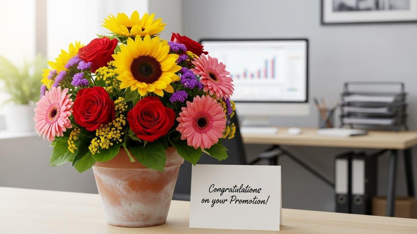 승진축하화분