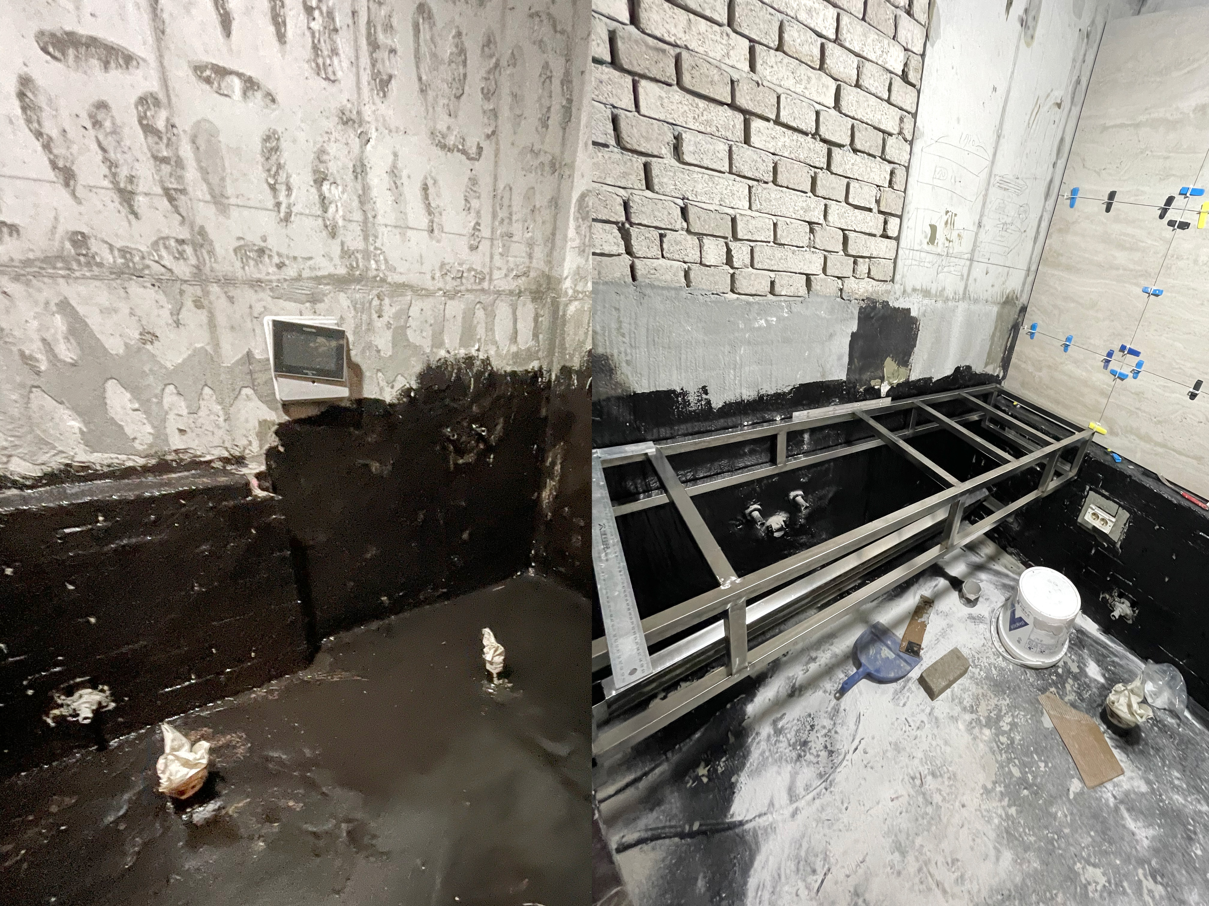 인테리어, 반셀프인테리어, 실전, 욕실, 리모델링, 욕실리모델링, 안방욕실, 조적세면대, 샴페인골드, 수전, 아메리칸스탠다드, 변기, 욕조, 철거, 고뫄스방수, 민경, 트라버틴, 타일, 매지, 타일유가