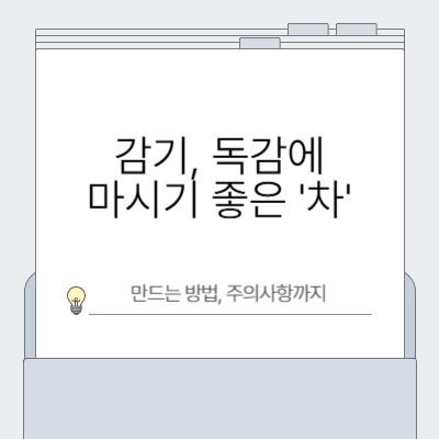 감기, 독감에 좋은 차