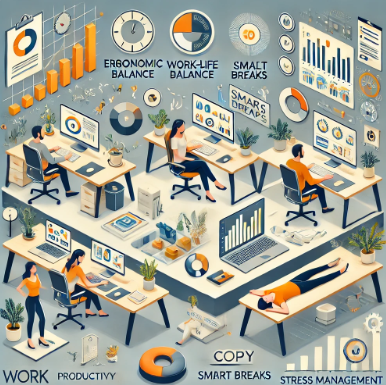 워라밸 &amp; 건강 관리, 스마트 워크 환경 구축 관련 사진