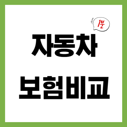 자동차 보험비교