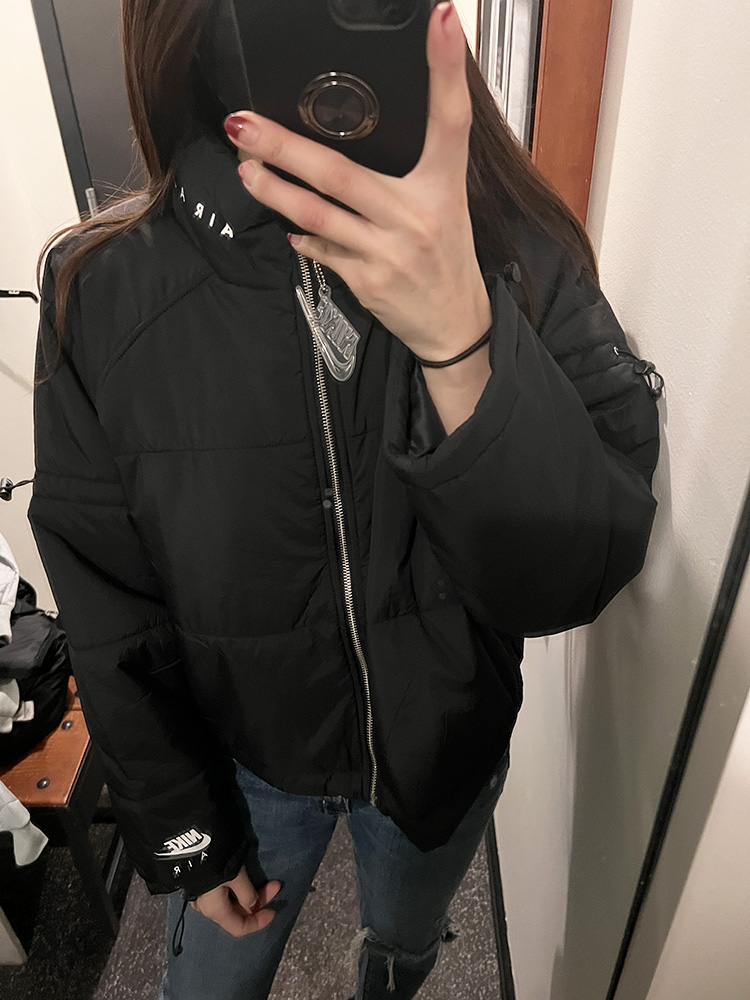 나이키 에어 여성 펜던트 크롭 퍼프 숏패딩 자켓 dm1721