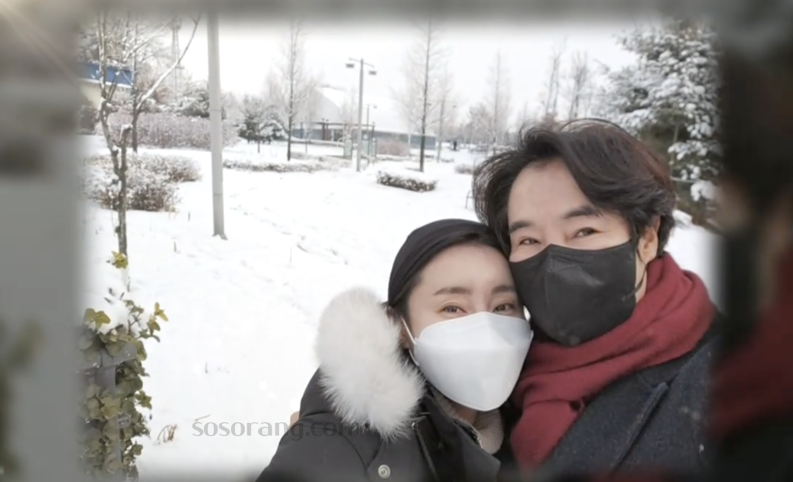 최석구 차경아 부부 사진, 아내와 함께한 모습